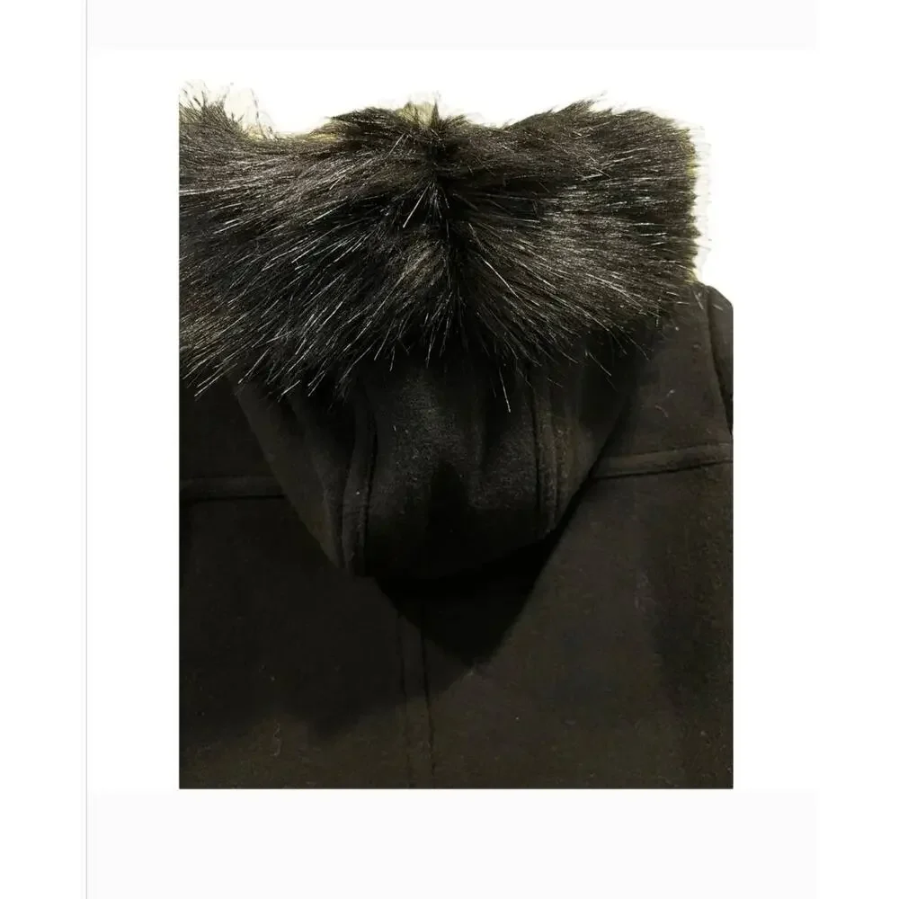 J Crew Chateau Parka Italian 4 4T Tall Black Stadium Cloth Wool J8374 J.Crew - Picture 7 of 8